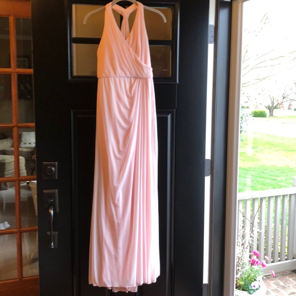 David’s Bridal Blush Pink Formal Dress